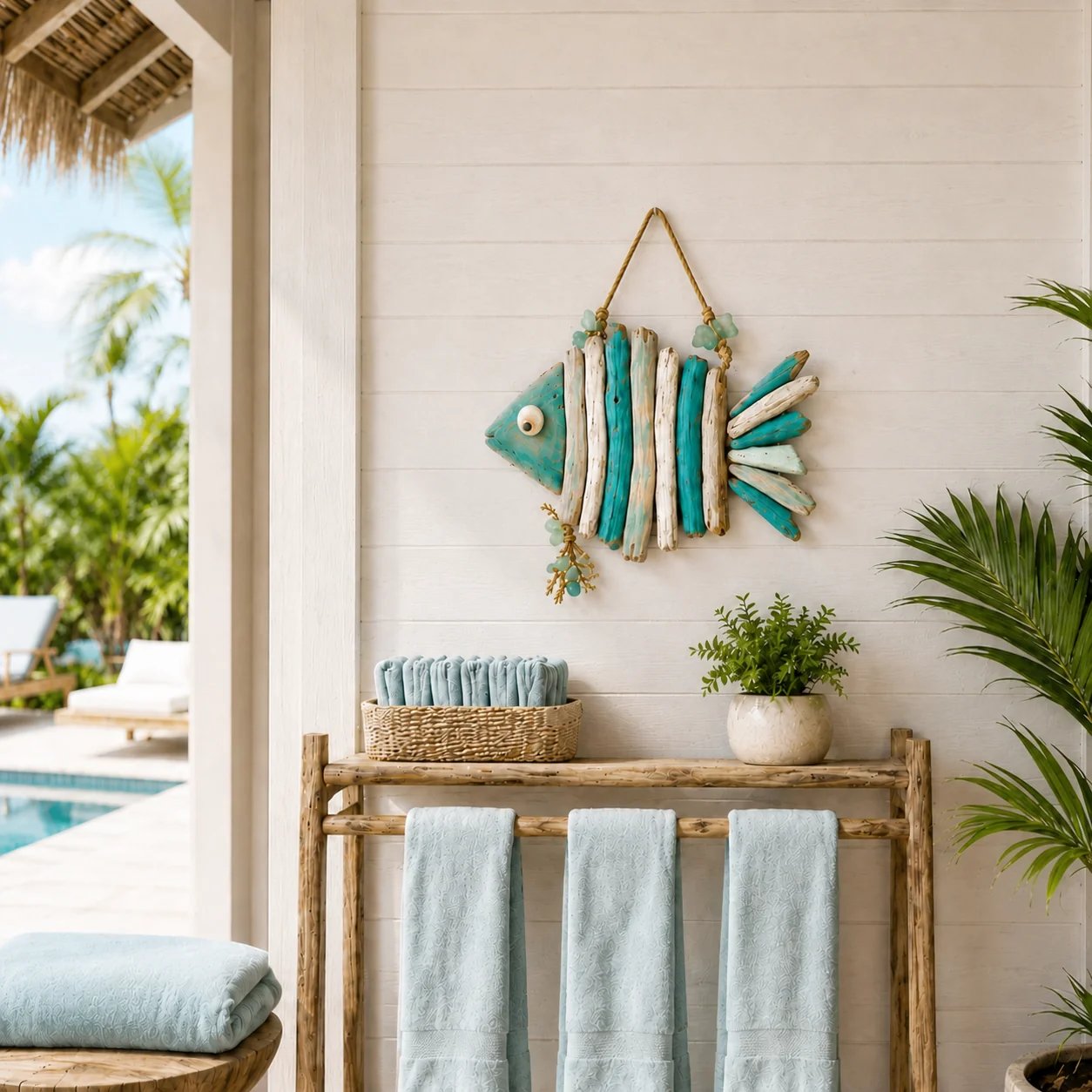 🌊Lighted Coastal Fish Wall Decor