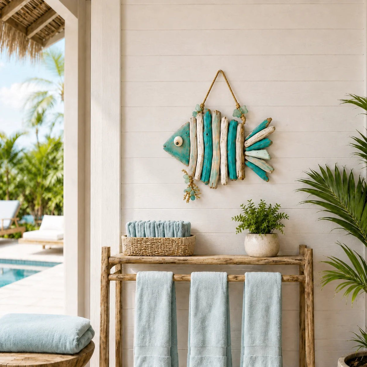 ⏰Last day Promotion 🔥-Lighted Coastal Fish Wall Decor🌊