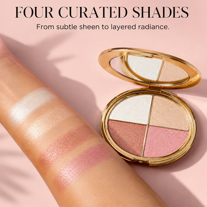 🔥 Holiday Celebration 50% OFF ✨4-in-1 Glow Palette for Radiant Makeup Looks Anytime 💄