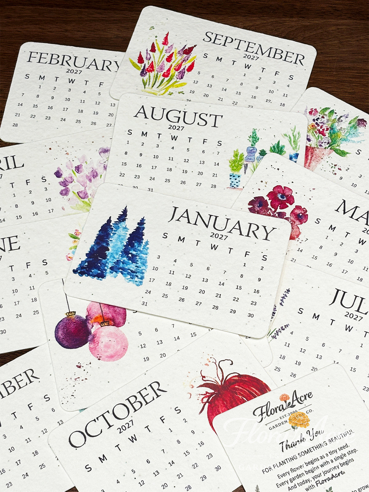 ✨Early Holiday Sale 50% OFF🌱Eco-Friendly Plantable “Timeless” Seed Calendar 2027