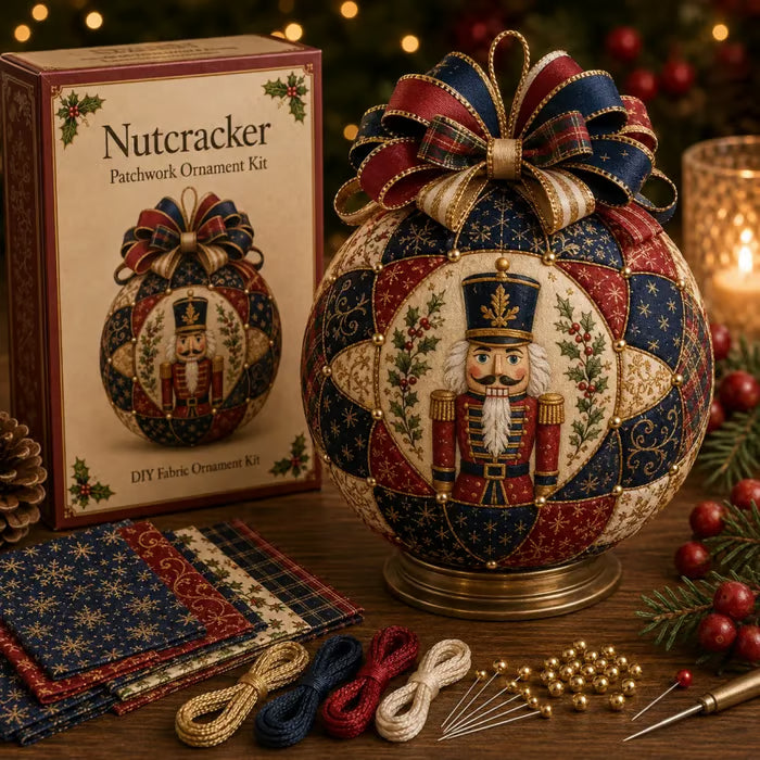 🔥 50% OFF – Christmas Patchwork Ornament DIY Kit – Handmade Holiday Decoration 🎄