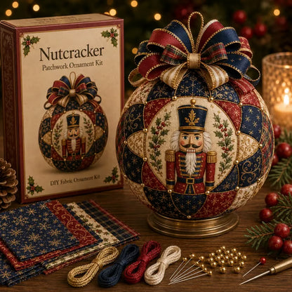 🔥 50% OFF – Christmas Patchwork Ornament DIY Kit – Handmade Holiday Decoration 🎄