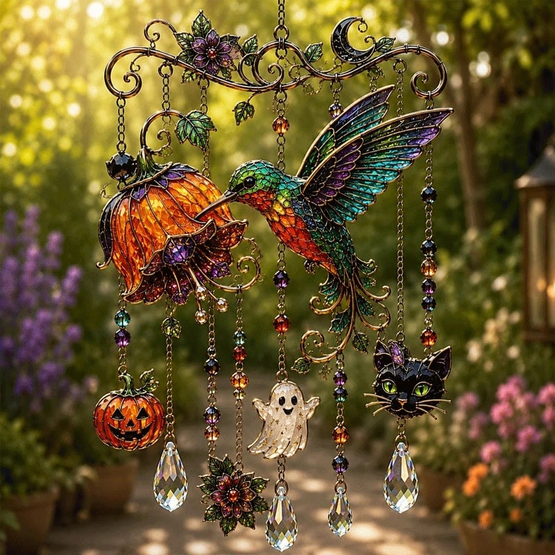 ⏰Last day Promotion 🔥-🎃Halloween Suncatcher Wind Chime👻