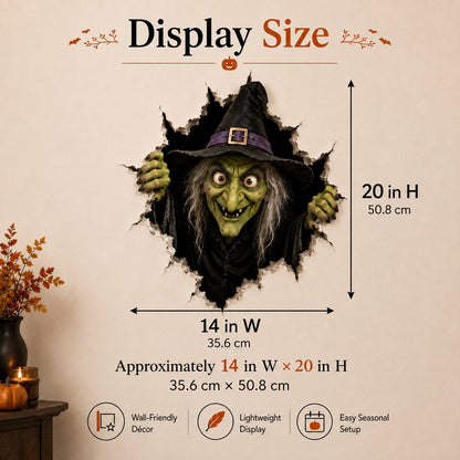 🧙‍♀️ Holiday Celebration 50% OFF 🎃-👻Halloween Break-In 3D Wall Decals for Spooky, Realistic & Fun  🎃