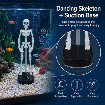 🔥49% Off Last Day -Halloween Early Bird Special🔥White Underwater Dancing Skeleton Bath Toy With Suction Base