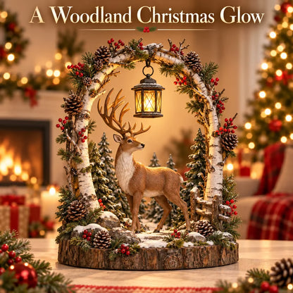 🦌 50% OFF – Woodland Reindeer Lantern – Glowing Christmas Forest Decor 🎄✨