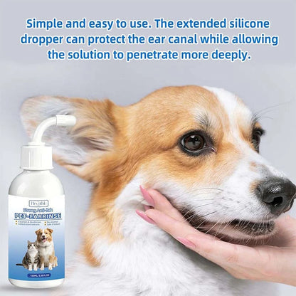 🔥LAST DAY 50% OFF - 🐶🐱Gentle Pet Ear Wash | Odor-Free Cleaning for Dogs & Cats🌿