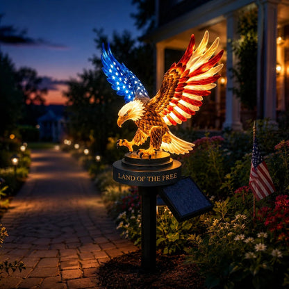 🔥LAST DAY 50% OFF – Solar Eagle Garden Light – A Glowing Tribute to American Freedom (45*15cm)