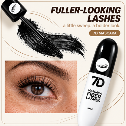 7D Silk Fiber Black Lengthening Mascara – Adult Beauty Makeup ✨