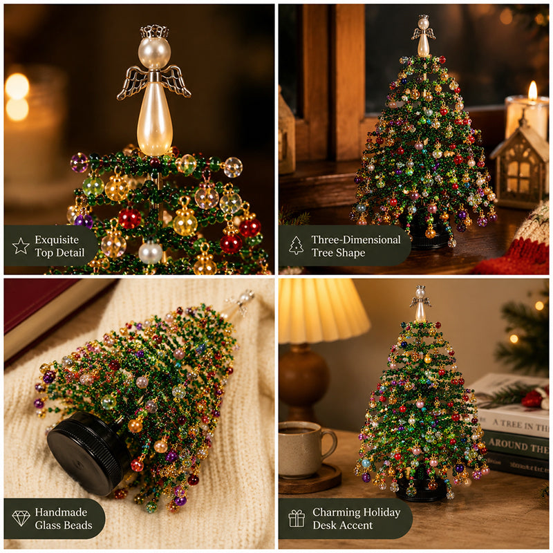 🎄Mini Tabletop DIY Beaded Christmas Tree Craft Kit | Handmade Holiday Home Decor🎁