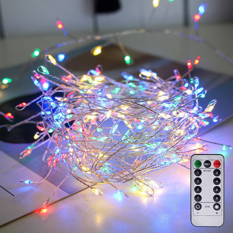 ✨ Copper Wire Firecracker Lights – Flexible LED String Lights for Home & Garden