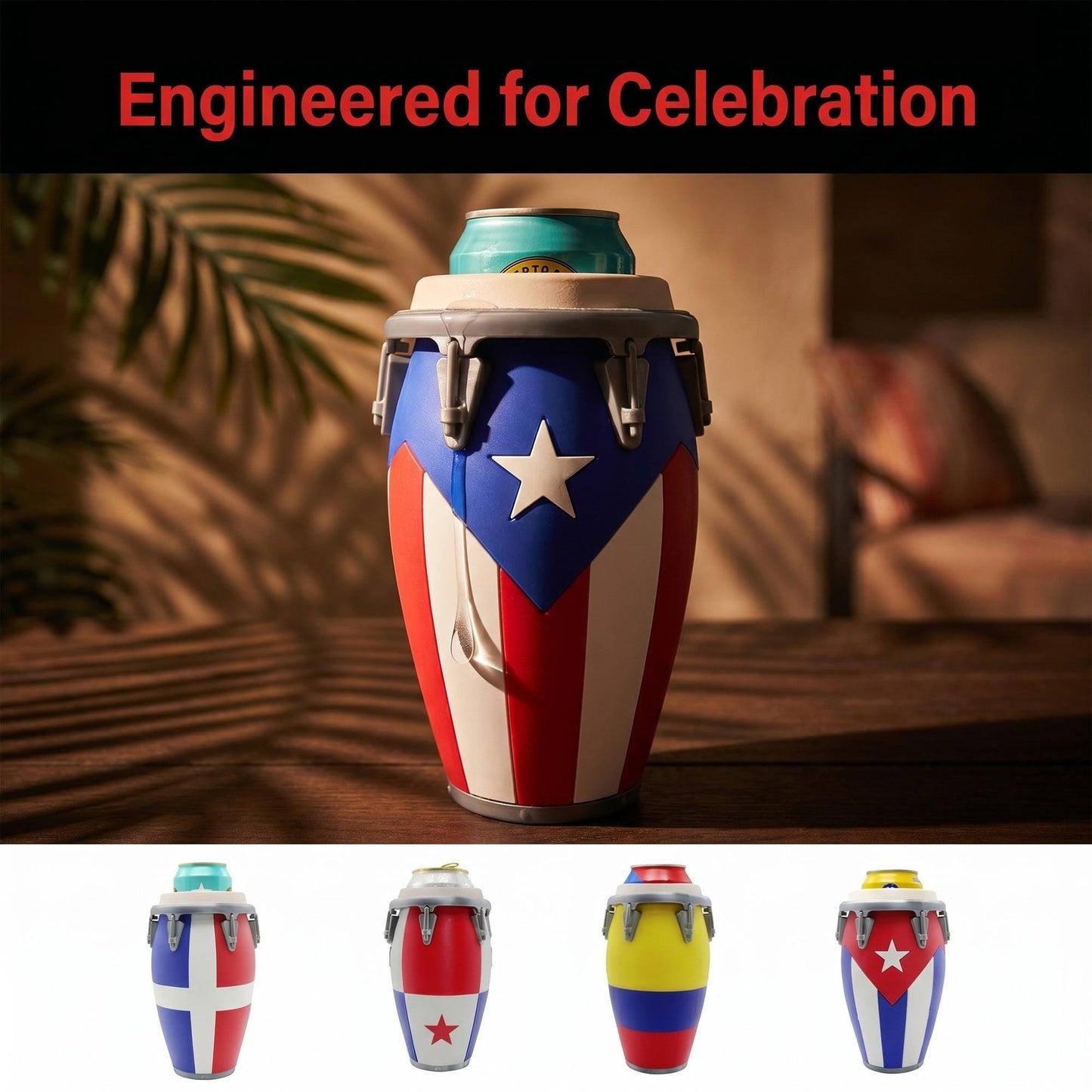 🔥 Last Day 50% OFF – 🥁 Conga Style Can Holder