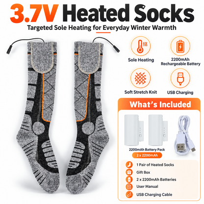 🔥 Clearance Sale ✨-🔥 ThermoWarm™ Rechargeable Heated Socks – Say Goodbye to Cold Feet in Minutes