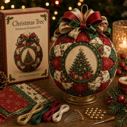🔥 50% OFF – Christmas Patchwork Ornament DIY Kit – Handmade Holiday Decoration 🎄