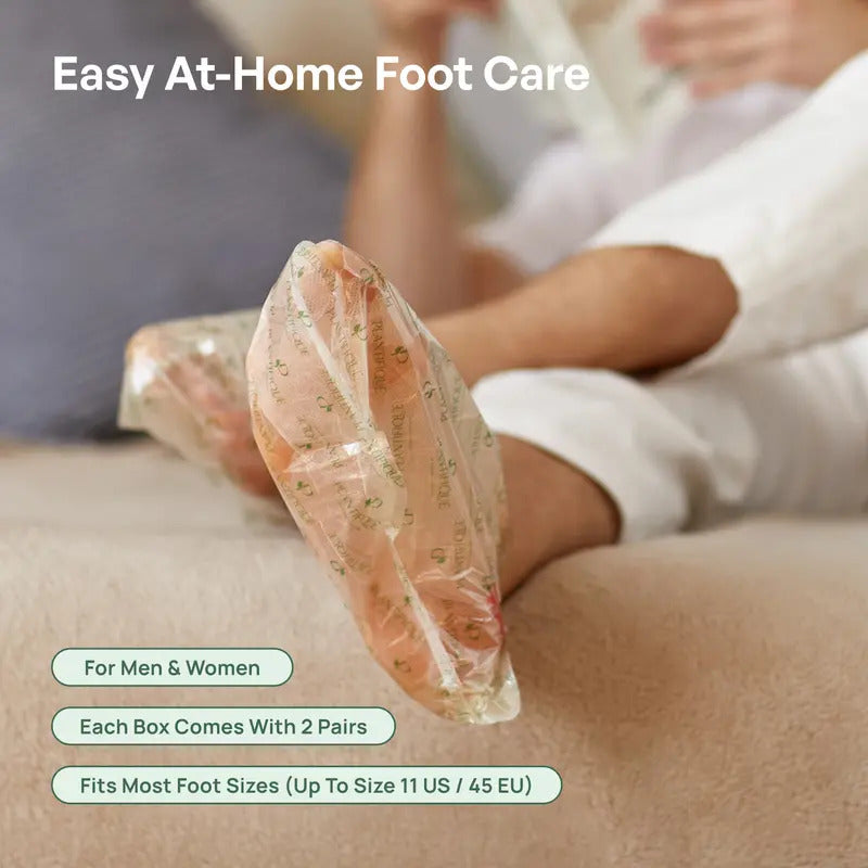Foot exfoliating mask removes dead skin and calluses – revitalizes skin