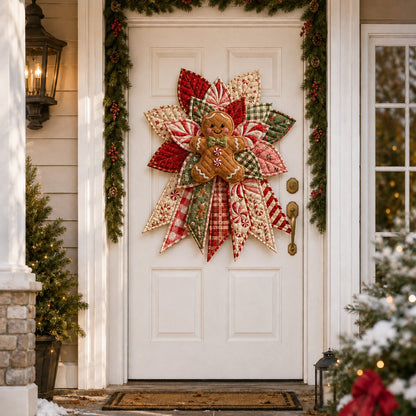 🎉 Last Day 50% OFF 🎄 – Festive Quilted Christmas Door Hanging DIY Sewing Kit