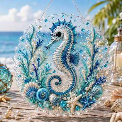 🌊✨Ocean Pearl Art DIY Hanging Ornament Kit Creative Coastal Craft Home Decor Gift✨