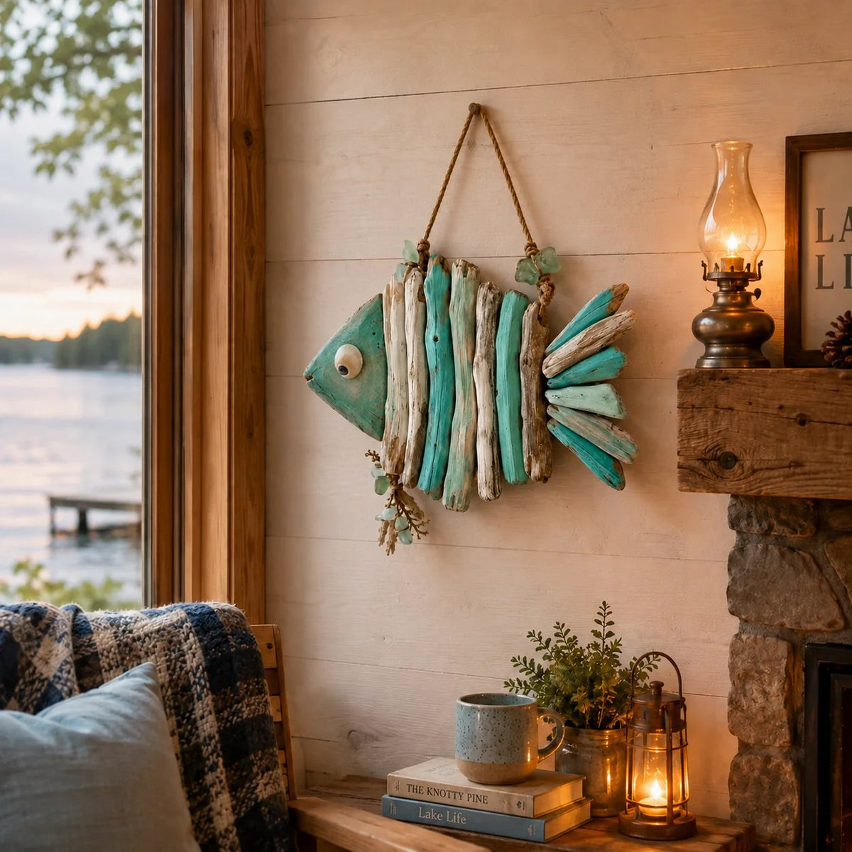 ⏰Last day Promotion 🔥-Lighted Coastal Fish Wall Decor🌊