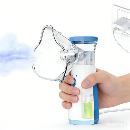 JSL-W302 Portable Mesh Atomizer | Adult and Child Dual-Face Mask + USB Charging