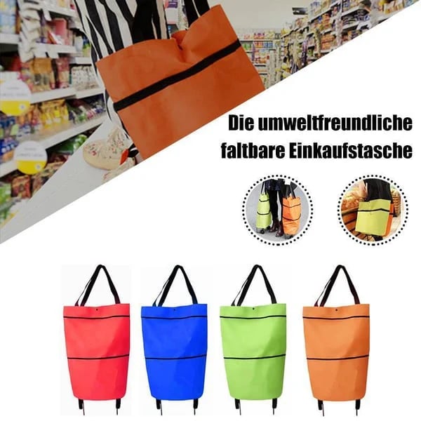 🛍️ Foldable 2-in-1 Shopping Bag for Easy Carry ✨