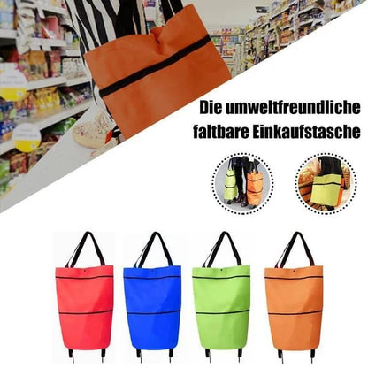 🛍️ Foldable 2-in-1 Shopping Bag for Easy Carry ✨