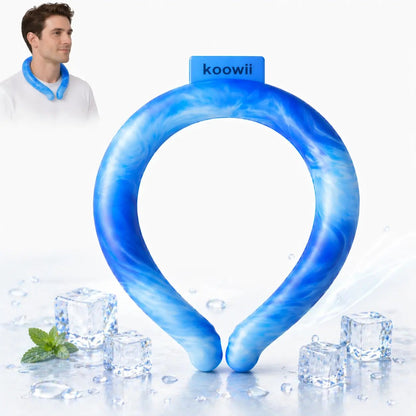 ❄️ Reusable Cooling Neck Ring | Hands-Free Portable Ice Neck Cooler for Summer Outdoor Sports Travel Camping Gardening