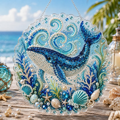 🌊✨Ocean Pearl Art DIY Hanging Ornament Kit Creative Coastal Craft Home Decor Gift✨
