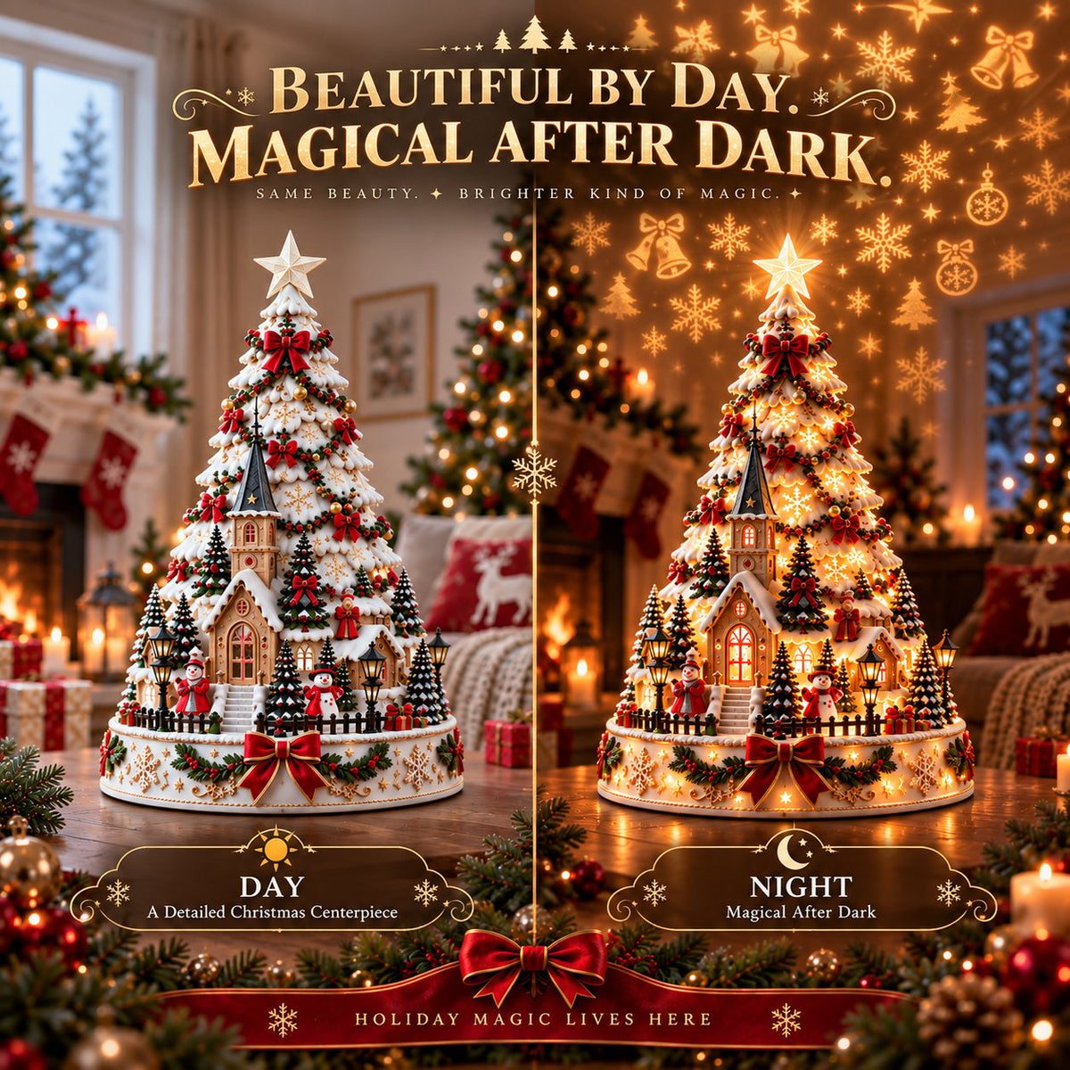 🤩50% OFF - 🎄Christmas Village Lightscape Tree