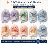 🔥 Complete 10 PCS Ocean Hat Collection — All 10 Designs Included, Save 30% + Free Shipping!