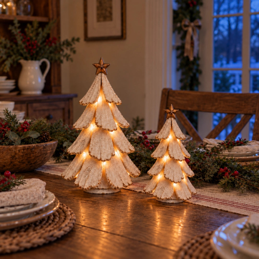 🎄Lighted Vintage Christmas Tabletop Tree✨-50% OFF