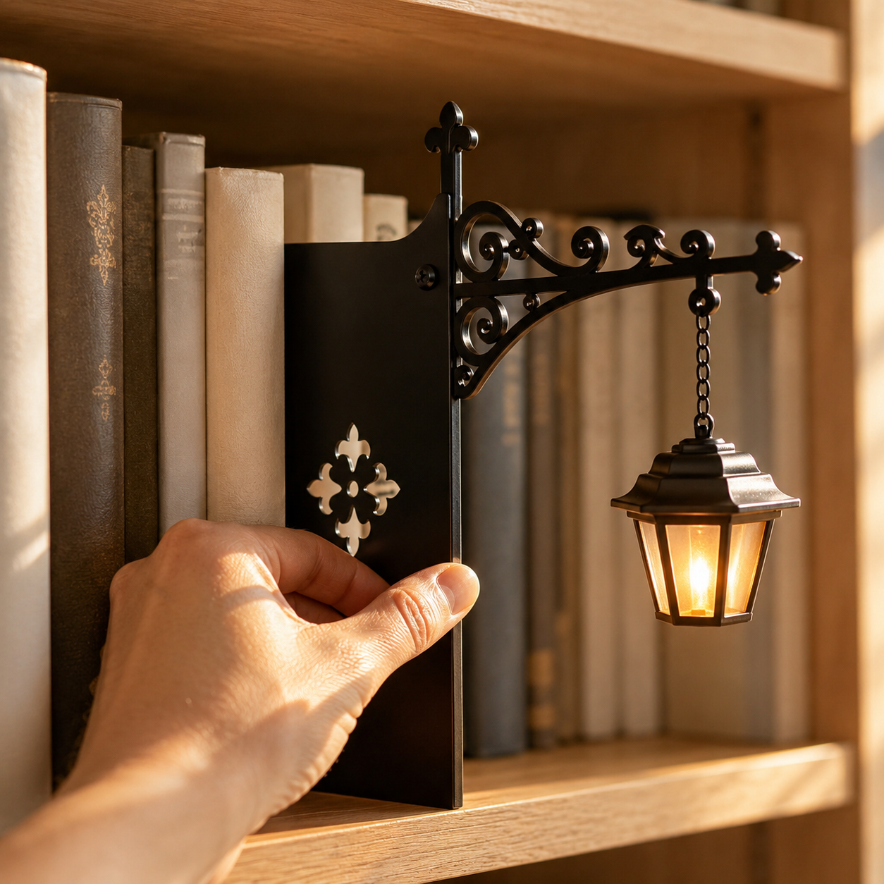 Library Lantern - Decorative Bookshelf Lighting