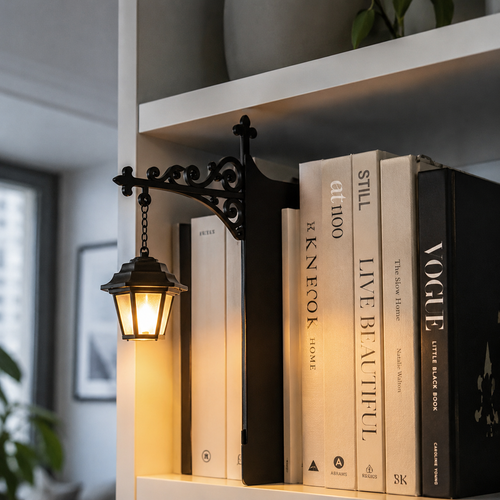 Library Lantern - Decorative Bookshelf Lighting
