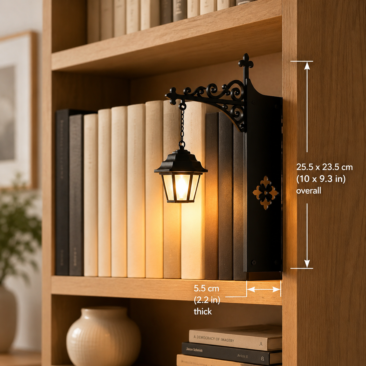 Library Lantern - Decorative Bookshelf Lighting