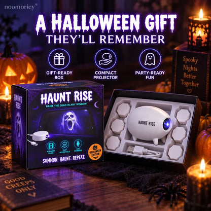 🎃 50% OFF – Halloween Window Projector – 16 Spooky Films, 360° Adjustable USB Projector 👻