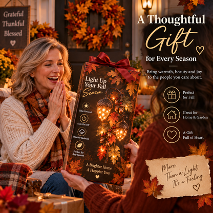 🍁 Autumn Acorn Glow™ – Solar Double Acorn Garden Stake Light