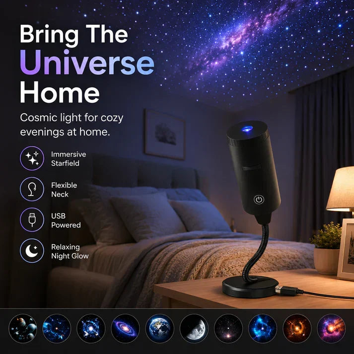 ⏰🔥Night Light Projector - Smart Holographic Star Projector