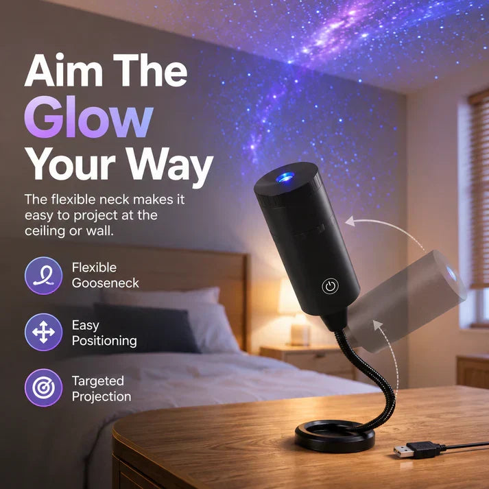 ⏰🔥Night Light Projector - Smart Holographic Star Projector