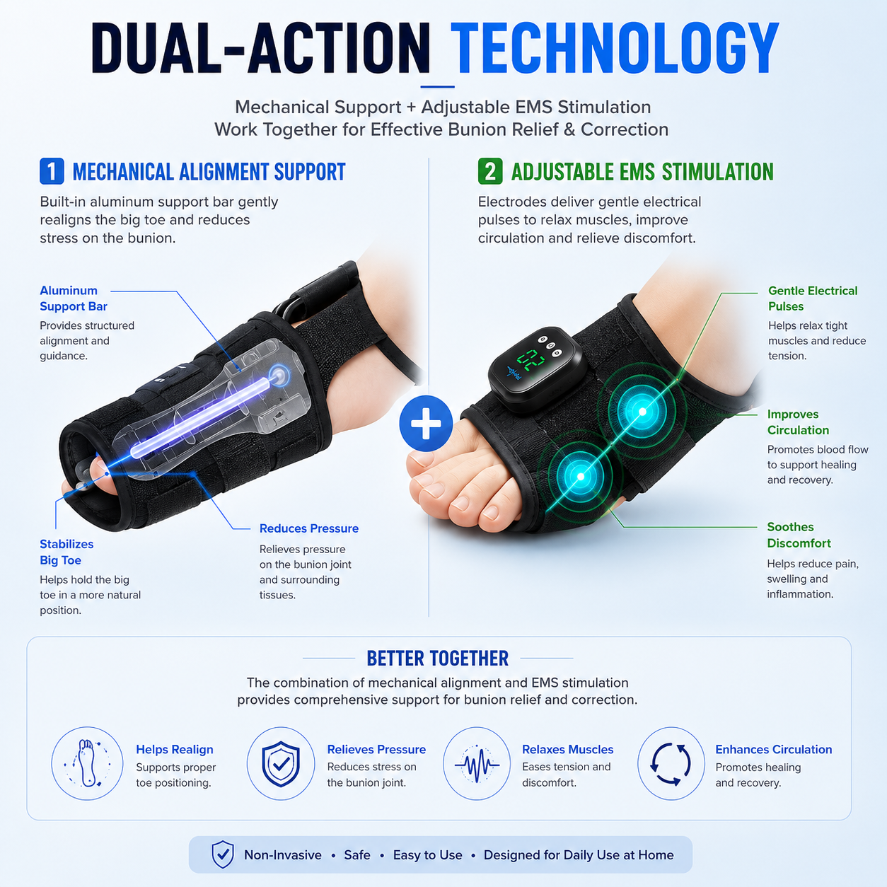 Aurora Tech™ — EMS Bunion Corrector