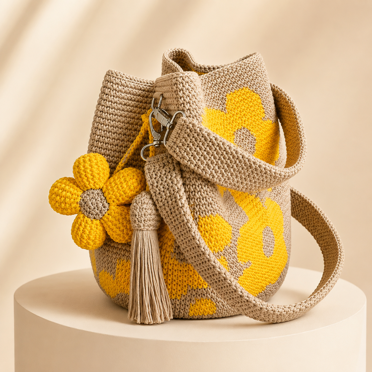 🌸 Handwoven Flower Bucket Bag Chic Lightweight Everyday Style 👜✨