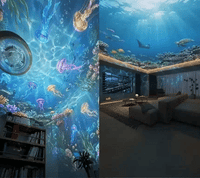 Light + 6 Ocean-Themed Projection Slides