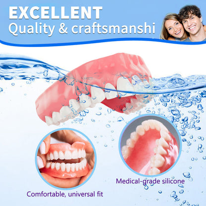 🦷 Seniors Custom-Fit Smile Solution Secure Comfortable Denture Alternative 😊