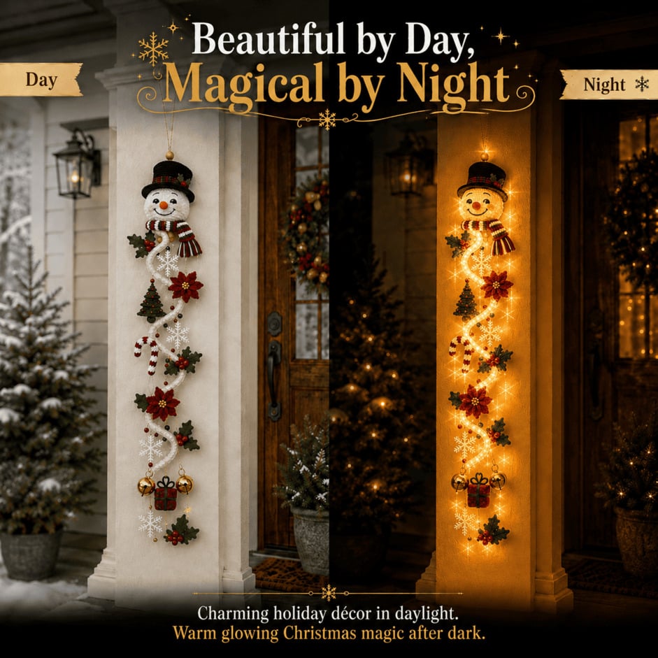 🎄Merry Cascade Glowing Christmas Door Hanger