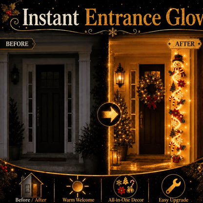 🎄Merry Cascade Glowing Christmas Door Hanger