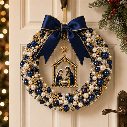 🎄✨DIY Christmas Pearl Beaded Wreath Kit – Build Sparkly Holiday Charm With Your Own Hands