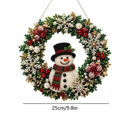 🎄💎 LED Beaded Christmas Wreath DIY Craft Kit | Light Up Holiday Door Hanging Decor