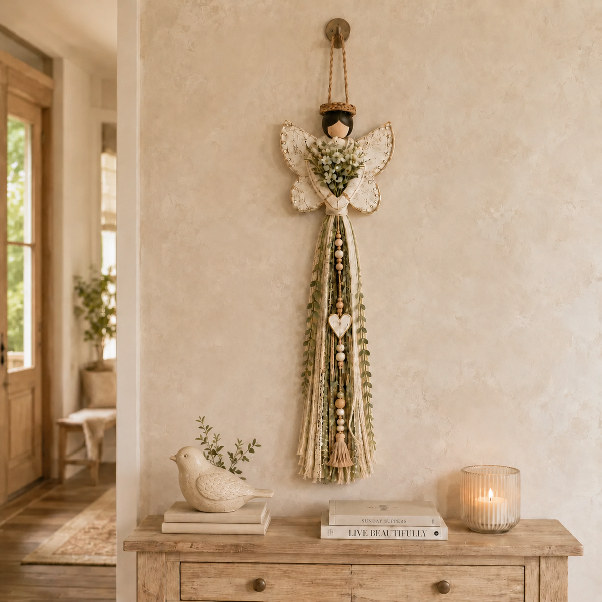 👼Grace In Bloom Angel Wall Hanging🌿