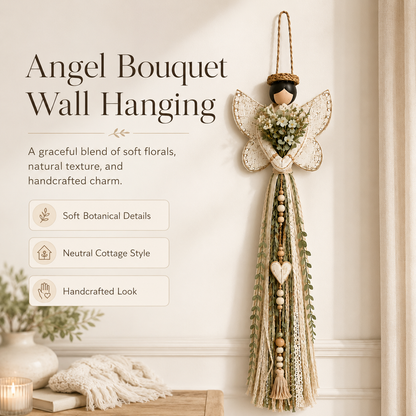 👼Grace In Bloom Angel Wall Hanging🌿