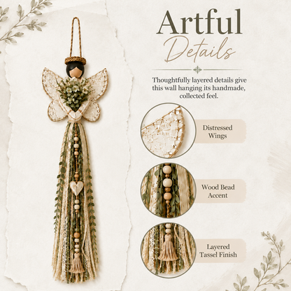 👼Grace In Bloom Angel Wall Hanging🌿