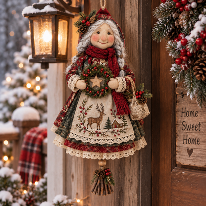 🍀👵 Handmade Good Luck Granny — Charming Hanging Charm for Happiness & Good Fortune