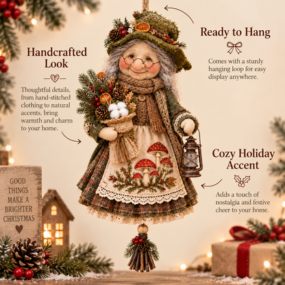 🍀👵 Handmade Good Luck Granny — Charming Hanging Charm for Happiness & Good Fortune